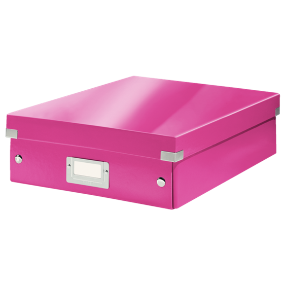 Caja Organizadora Mediana Click & Store Wow De Leitz Fucsia