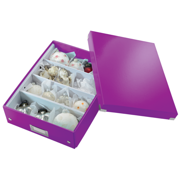 Caja Organizadora Mediana Click & Store Wow De Leitz Púrpura