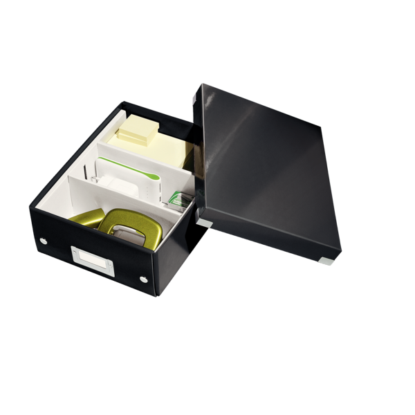 Caja Organizadora Pequeña Click & Store Wow De Leitz Negro