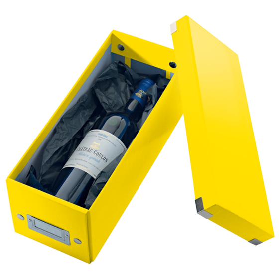 Caja Para Guardar Cds Click & Store Wow De Leitz Amarillo