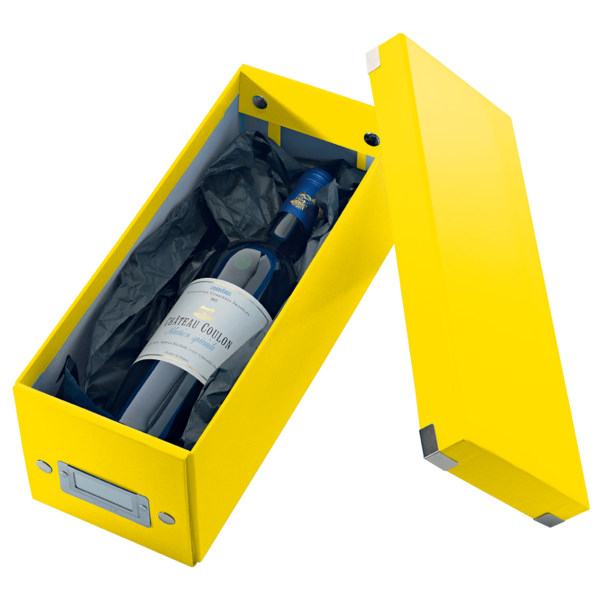 Caja Para Guardar Cds Click & Store Wow De Leitz Amarillo
