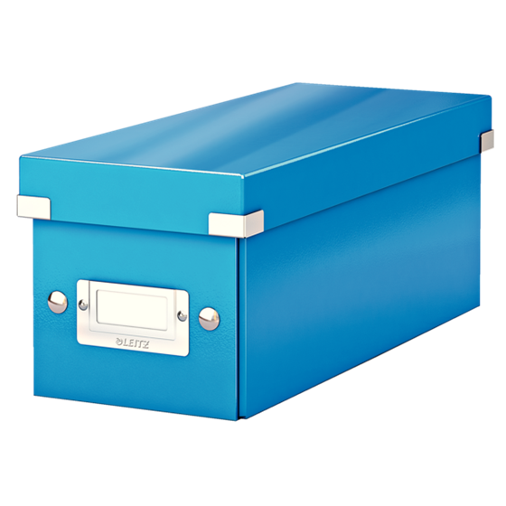 Caja Para Guardar Cds Click & Store Wow De Leitz Azul