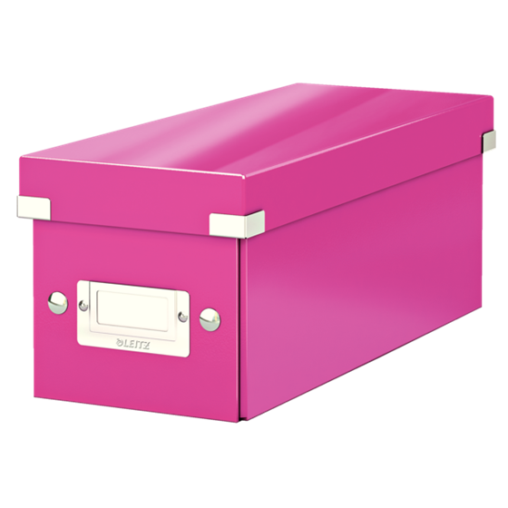 Caja Para Guardar Cds Click & Store Wow De Leitz Fucsia