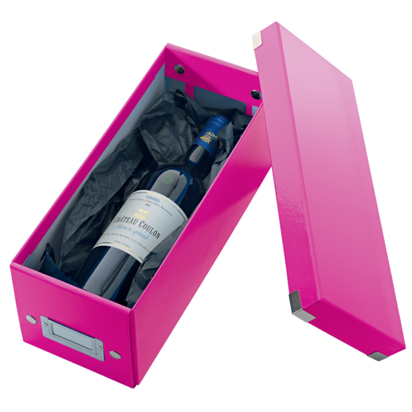 Caja Para Guardar Cds Click & Store Wow De Leitz Fucsia