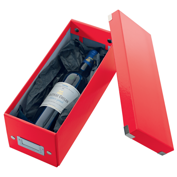 Caja Para Guardar Cds Click & Store Wow De Leitz Rojo