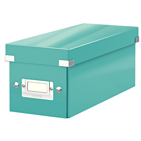 Caja Para Guardar Cds Click & Store Wow De Leitz Turquesa