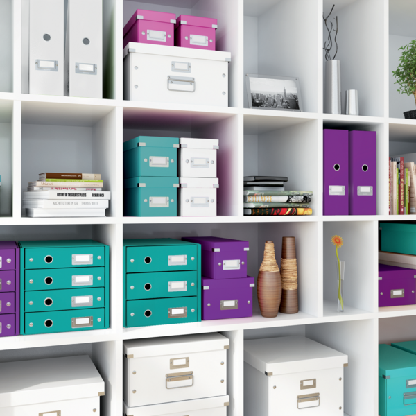 Caja Para Guardar Cds Click & Store Wow De Leitz Turquesa