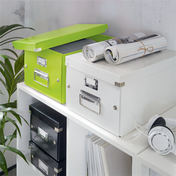 Caja Para Guardar Cds Click & Store Wow De Leitz Verde