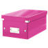 Caja Para Guardar Dvds Click & Store Wow De Leitz Fucsia