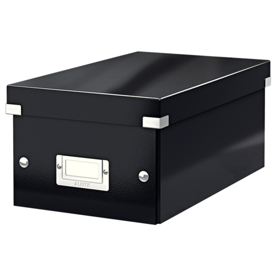 Caja Para Guardar Dvds Click & Store Wow De Leitz Negro