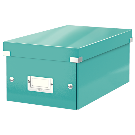 Caja Para Guardar Dvds Click & Store Wow De Leitz Turquesa