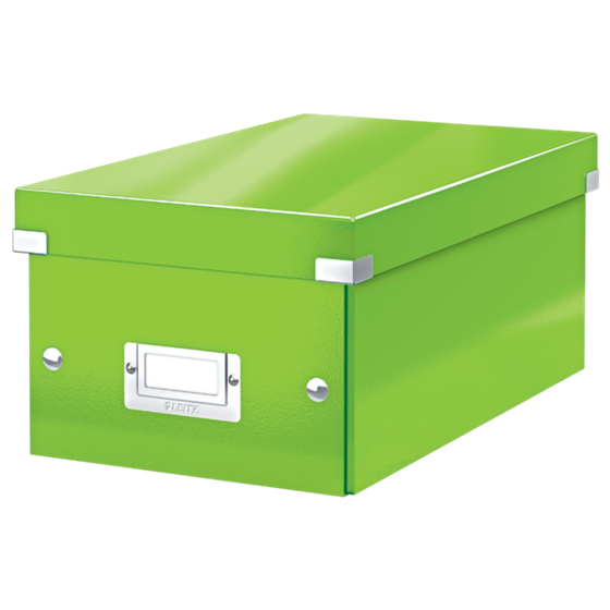 Caja Para Guardar Dvds Click & Store Wow De Leitz Verde