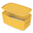 Leitz Mybox Cosy Pequeña Con Tapa, Caja De Almacenamiento Amarillo Cálido
