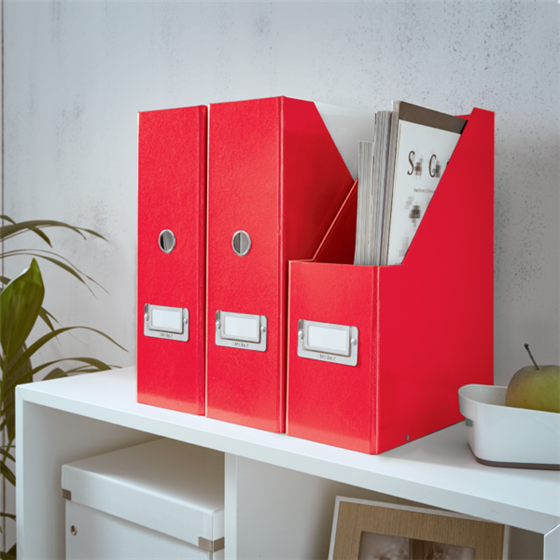 Revistero Click & Store Wow De Leitz Rojo