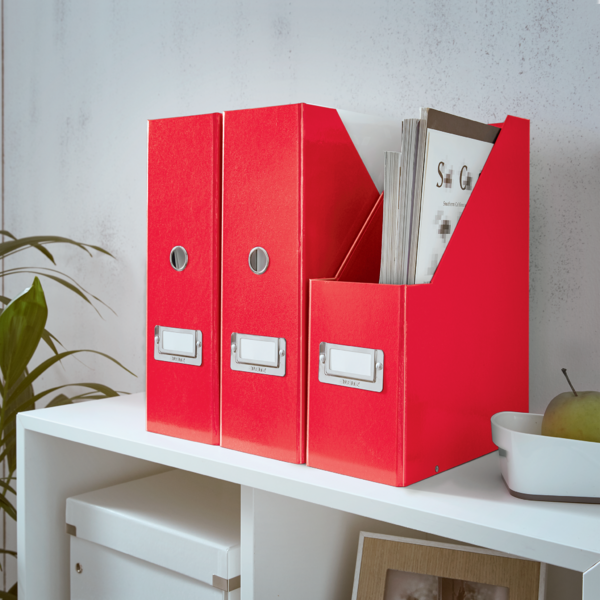 Revistero Click & Store Wow De Leitz Rojo