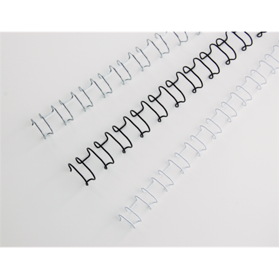 Canutillo GBC WIRE paso US 12MM (Caja 100), blanco