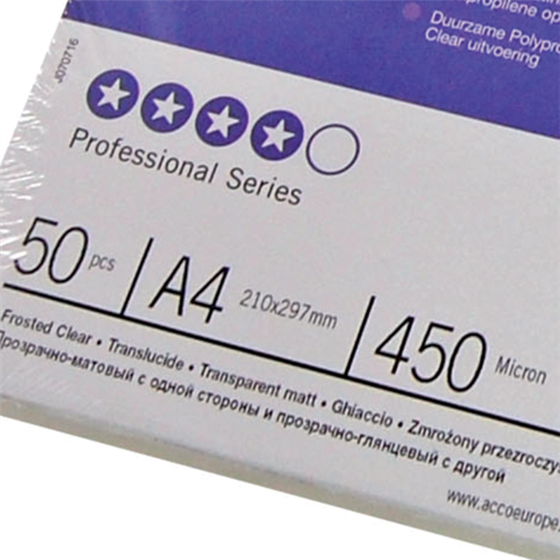 Portada Encuadernación Gbc Polyclearview Transparente Mate 300 micras DIN A4 (Pack 100)