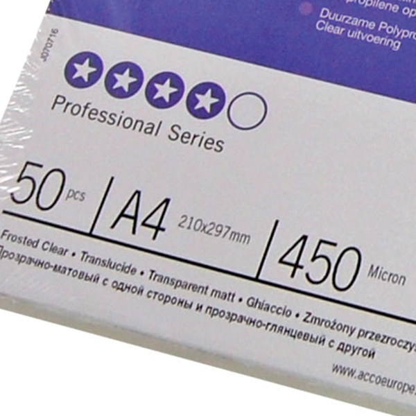 Portada Encuadernación Gbc Polyclearview Transparente Mate 300 micras DIN A4 (Pack 100)