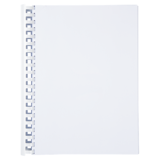 Canutillo plástico DIN A4 GBC 28 mm (Caja 50), blanco