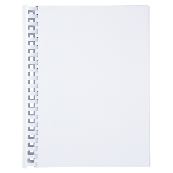 Canutillo plástico DIN A4 GBC 28 mm (Caja 50), blanco