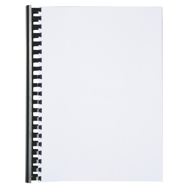 Canutillo plástico DIN A4 GBC 28 mm (Caja 50), negro