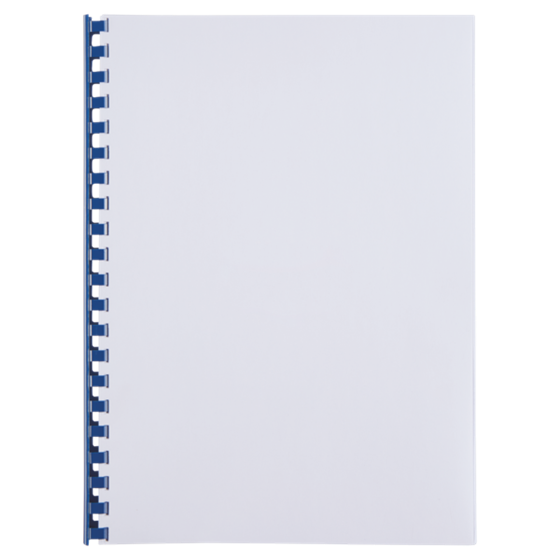 Canutillo plástico DIN A4 GBC 16 mm (Caja 100), azul