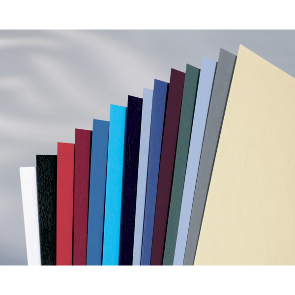 Portada Encuadernar Gbc Leathergrain Azul Real símil piel 250 grs DIN A4 (Pack 100)