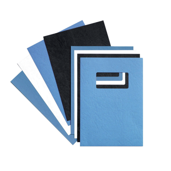 Portada Encuadernar Gbc Leathergrain Azul Real símil piel 250 grs DIN A4 (Pack 100)